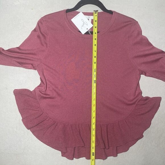 NWT MSRP $258 Joie Iona Wool-Silk Ruffled Sweater Women's Size Large - Picture 9 of 10